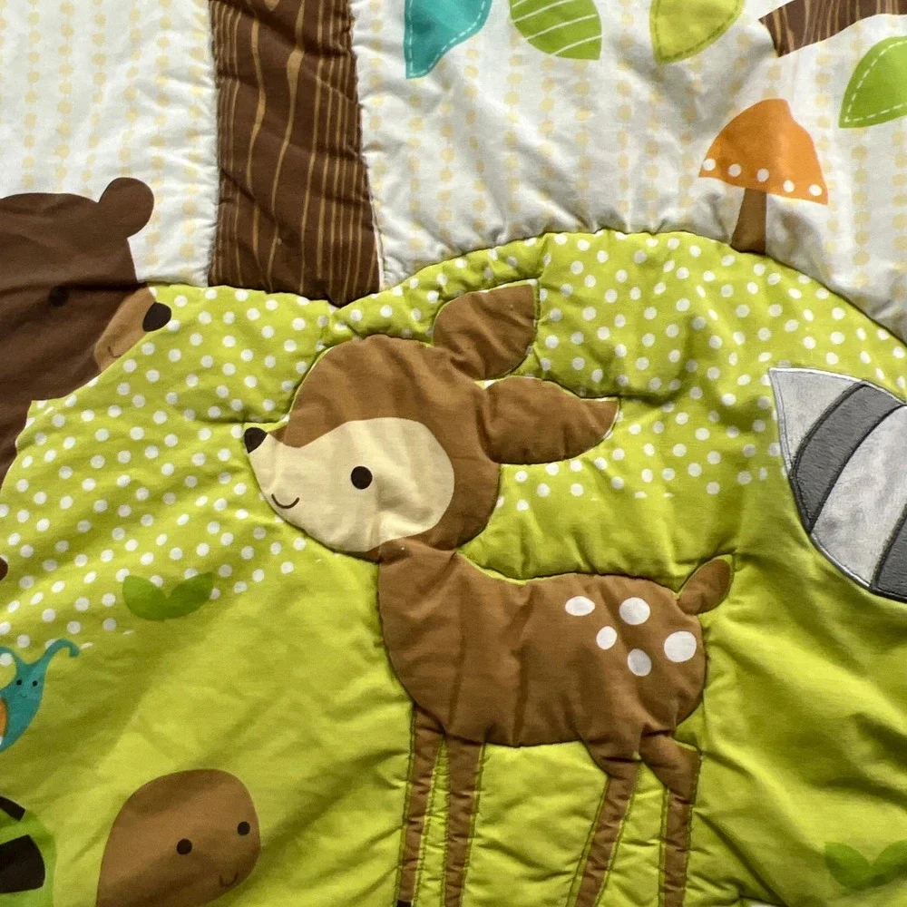 Bedtime Originals Friendly Forest Woodland Baby Quilt Blanket Multi (33